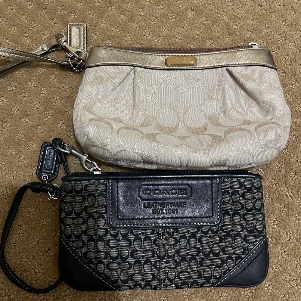 2 coach wristlets